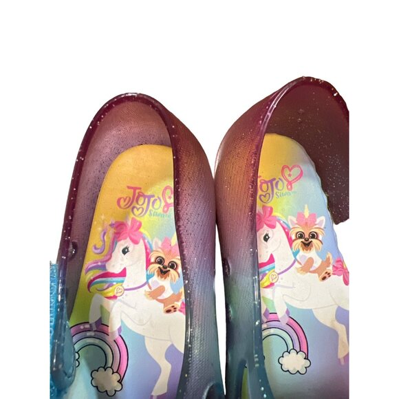Jojo Siwa Girls Glitter Unicorn Jelly Shoes With Bow Size 9 - Picture 4 of 6